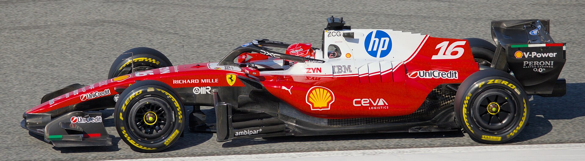 Charles Leclerc's Ferrari SF-26 at the 2026 Austrian Grand Prix; the photograph provides car context but does not identify Madrid's fairing.